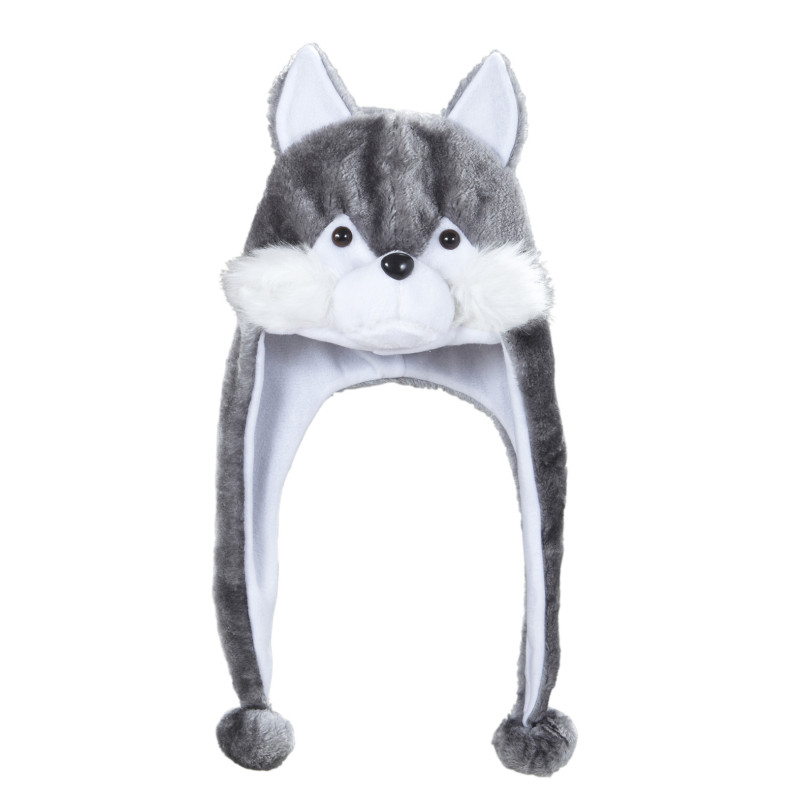 Čepice vlk s bambulkou